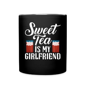 Süßer Tee Liebhaber Geschenke - Tasse einfarbig - Schwarz - Vorne