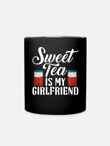 Süßer Tee Liebhaber Geschenke - Tasse einfarbig - Schwarz