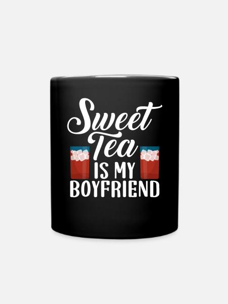 Süßer Tee Liebhaber Geschenke - Tasse einfarbig - Schwarz