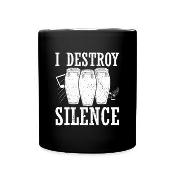 Conga Drum Musician Drumline - Full Colour Mug - black - Front
