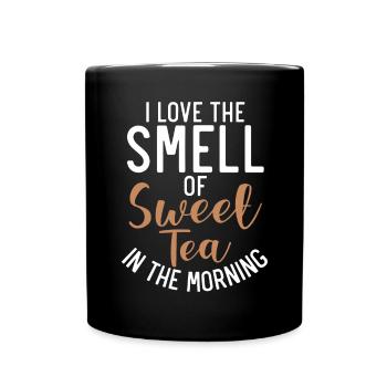 Süßer Tee Liebhaber Geschenke - Tasse einfarbig - Schwarz - Vorne