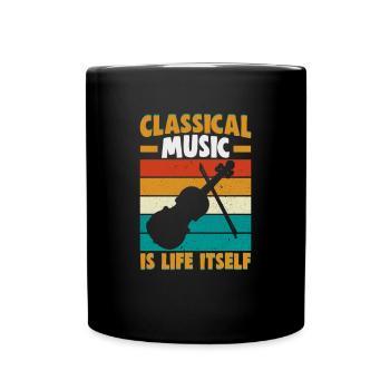 Klassische Musik Orchester Musiker - Tasse einfarbig - Schwarz - Vorne