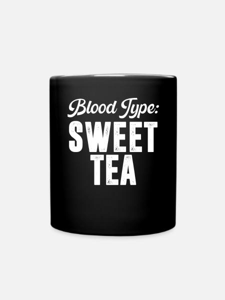 Süßer Tee Liebhaber Geschenke - Tasse einfarbig - Schwarz