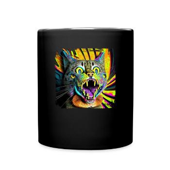 Amoureux des chats Cool Cat Design Cat Mama - Mug uni - noir - Devant