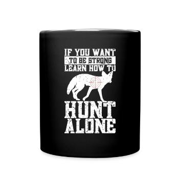 Kojotenjagd - Tasse einfarbig - Schwarz - Vorne