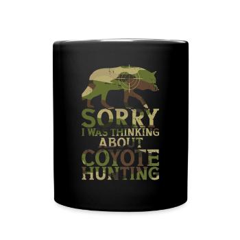 Kojotenjagd - Tasse einfarbig - Schwarz - Vorne