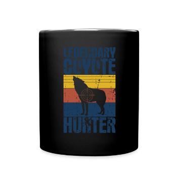 Kojotenjagd - Tasse einfarbig - Schwarz - Vorne