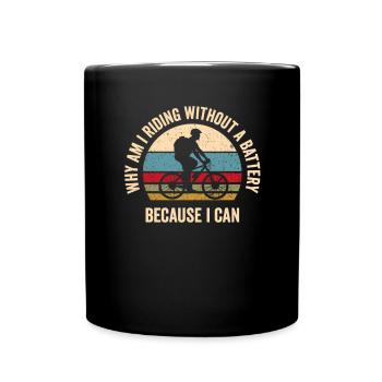 Conception de descente amusante en VTT pour les fans de VTT - Mug uni - noir - Devant