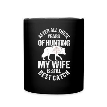 Kojotenjagd - Tasse einfarbig - Schwarz - Vorne