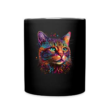 Amoureux des chats Cool Cat Design Cat Mama - Mug uni - noir - Devant
