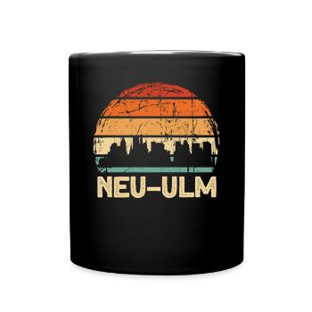 Neu-Ulm - Tasse einfarbig - Schwarz - Vorne