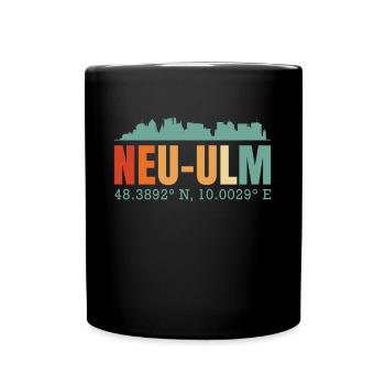 Neu-Ulm - Tasse einfarbig - Schwarz - Vorne