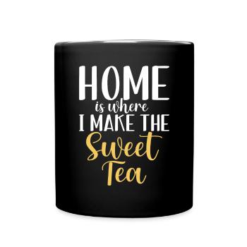 Süßer Tee Liebhaber Geschenke - Tasse einfarbig - Schwarz - Vorne