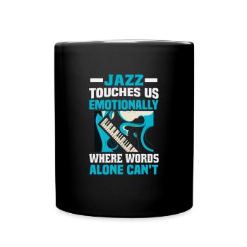 Jazz Musik Orchester Musiker - Tasse einfarbig - Schwarz - Vorne