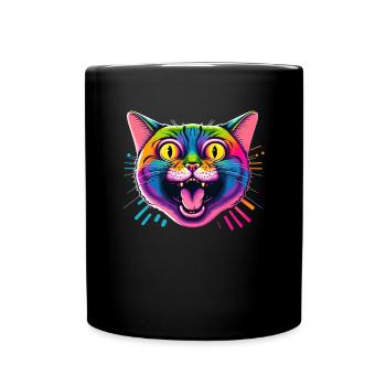 Amoureux des chats Cool Cat Design Cat Mama - Mug uni - noir - Devant