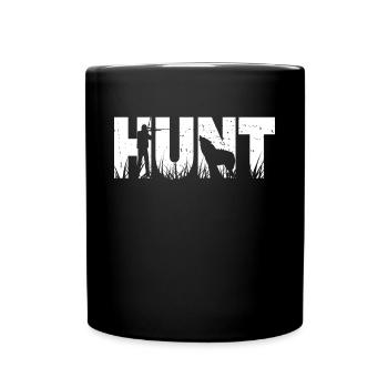 Kojotenjagd - Tasse einfarbig - Schwarz - Vorne