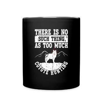 Kojotenjagd - Tasse einfarbig - Schwarz - Vorne