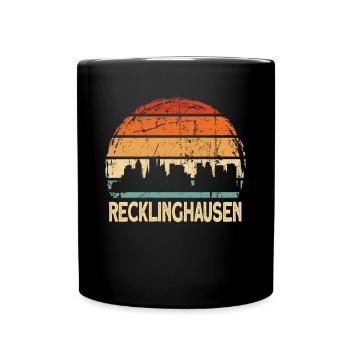 Recklinghausen - Tasse einfarbig - Schwarz - Vorne