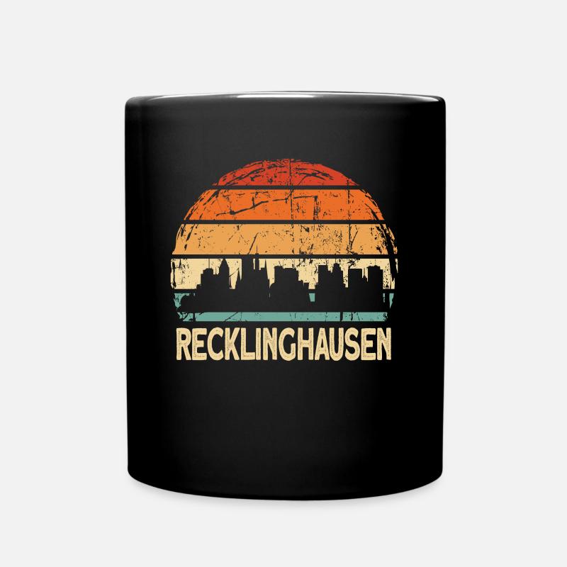 Recklinghausen - Tasse einfarbig - Schwarz