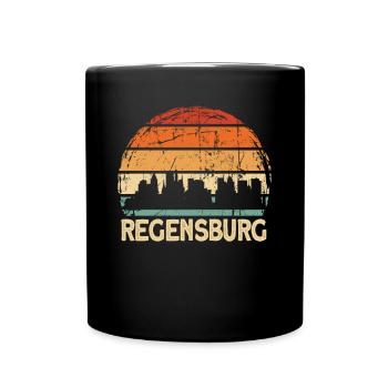 Regensburg - Tasse einfarbig - Schwarz - Vorne