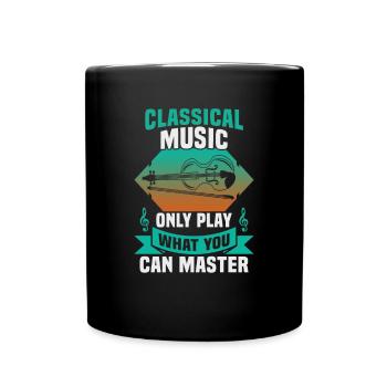Klassische Musik Orchester Musiker - Tasse einfarbig - Schwarz - Vorne