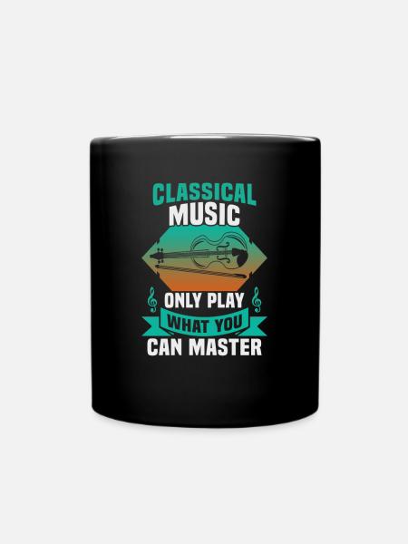 Klassische Musik Orchester Musiker - Tasse einfarbig - Schwarz