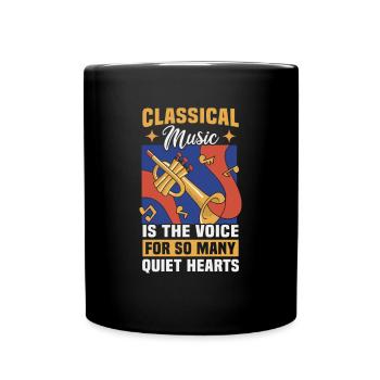 Classical Music Orchestra Musicians - Full Colour Mug - black - Front