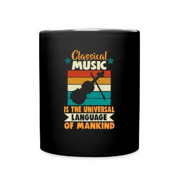 Classical Music Orchestra Musicians - Full Colour Mug - black - Front