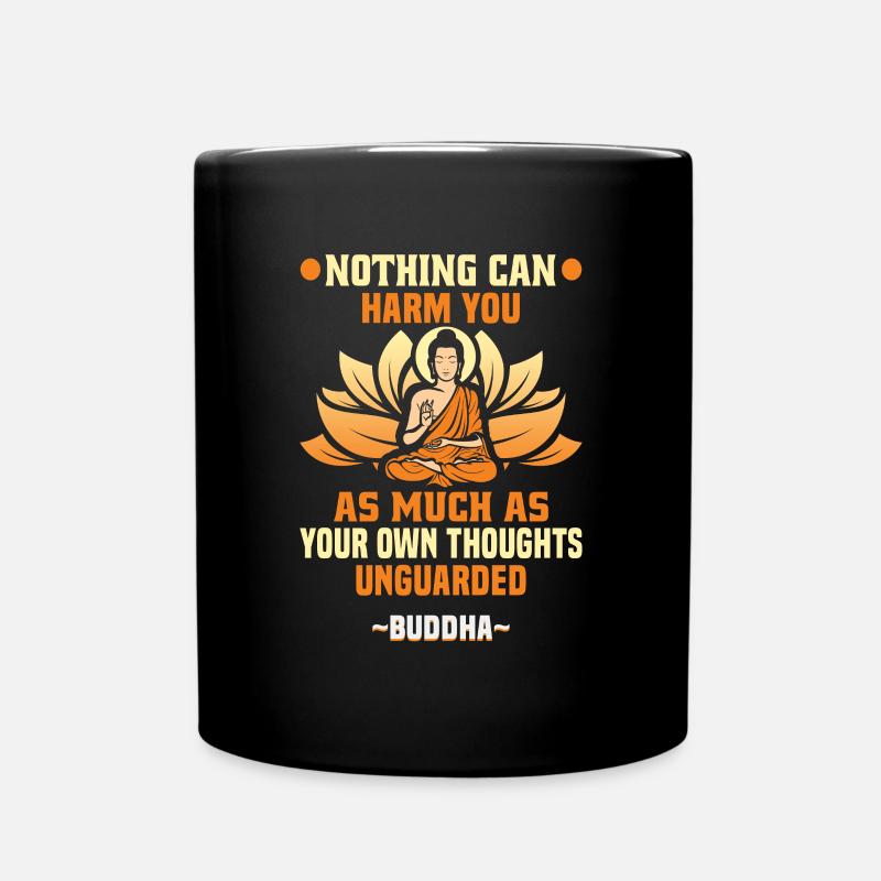 Méditation bouddhiste Bouddhisme Zen Bouddha Bouddhisme et Yoga - Mug uni - noir