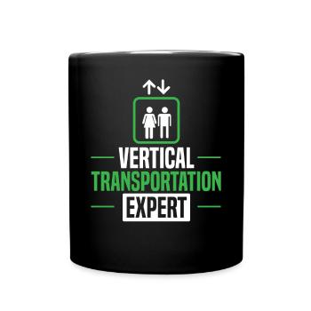Vertical Transportation Expert Elevator Mechanic - Full Colour Mug - black - Front