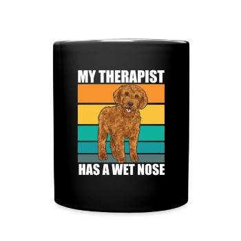 Labradoodle Chien - Mug uni - noir - Devant