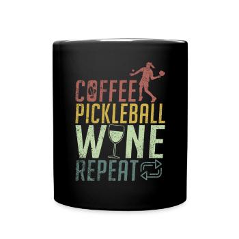 Pickleball masculin Sports Funny Pickleball Design - Mug uni - noir - Devant