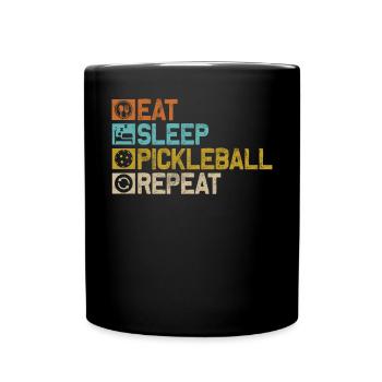 Pickleball masculin Sports Funny Pickleball Design - Mug uni - noir - Devant