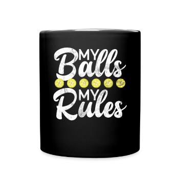 Pickleball masculin Sports Funny Pickleball Design - Mug uni - noir - Devant