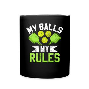 Pickleball masculin Sports Funny Pickleball Design - Mug uni - noir - Devant