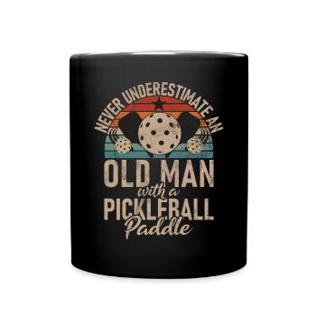Pickleball masculin Sports Funny Pickleball Design - Mug uni - noir - Devant