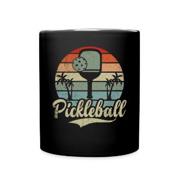 Pickleball masculin Sports Funny Pickleball Design - Mug uni - noir - Devant