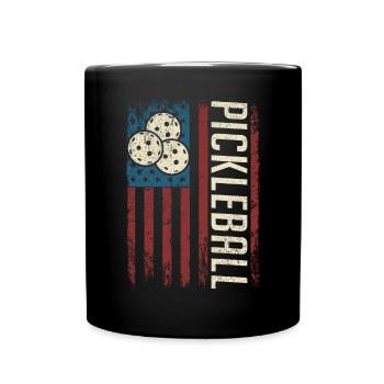 Pickleball masculin Sports Funny Pickleball Design - Mug uni - noir - Devant