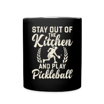 Pickleball masculin Sports Funny Pickleball Design - Mug uni - noir - Devant
