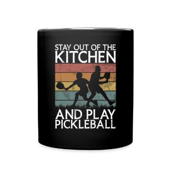 Pickleball masculin Sports Funny Pickleball Design - Mug uni - noir - Devant