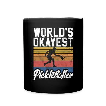 Pickleball masculin Sports Funny Pickleball Design - Mug uni - noir - Devant