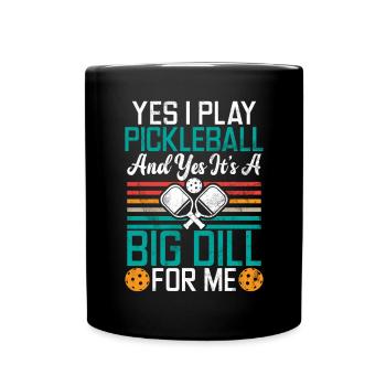Pickleball masculin Sports Funny Pickleball Design - Mug uni - noir - Devant