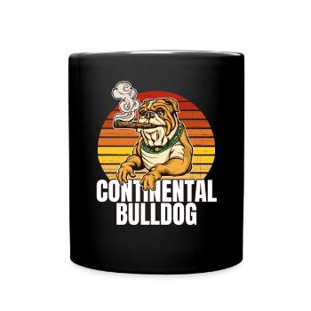 Colorbulls Conti Bulldoggen Continental Bulldogs - Tasse einfarbig - Schwarz - Vorne