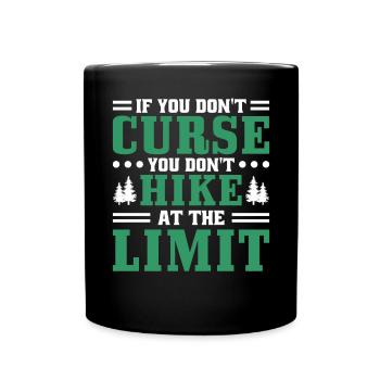 Si vous ne jurez pas, faites de la randonnée - Mug uni - noir - Devant