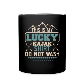 This is my lucky kayak that - Full Colour Mug - black - Front