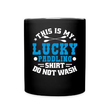 C’est mon bonheur Pagayer ne pas laver - Mug uni - noir - Devant