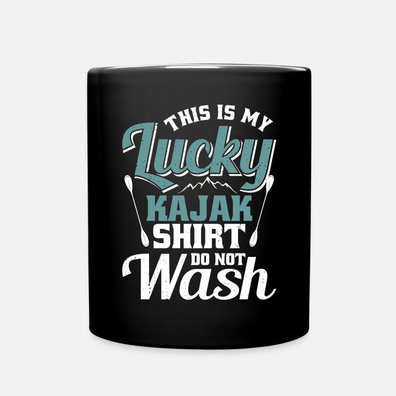 Das Ist Mein Glücklicher Kajak, Der - Tasse einfarbig - Schwarz