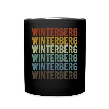 Winterberg Stadt Retro Vintage - Tasse einfarbig - Schwarz - Vorne