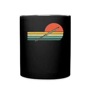 Flute Flute player Flutist - Full Colour Mug - black - Front