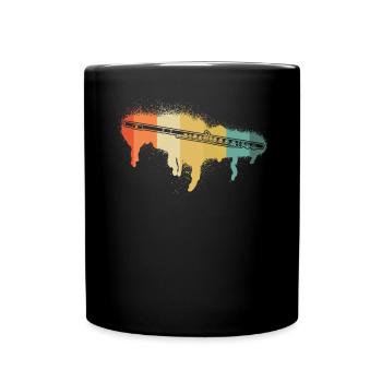 Flute Flute player Flutist - Full Colour Mug - black - Front